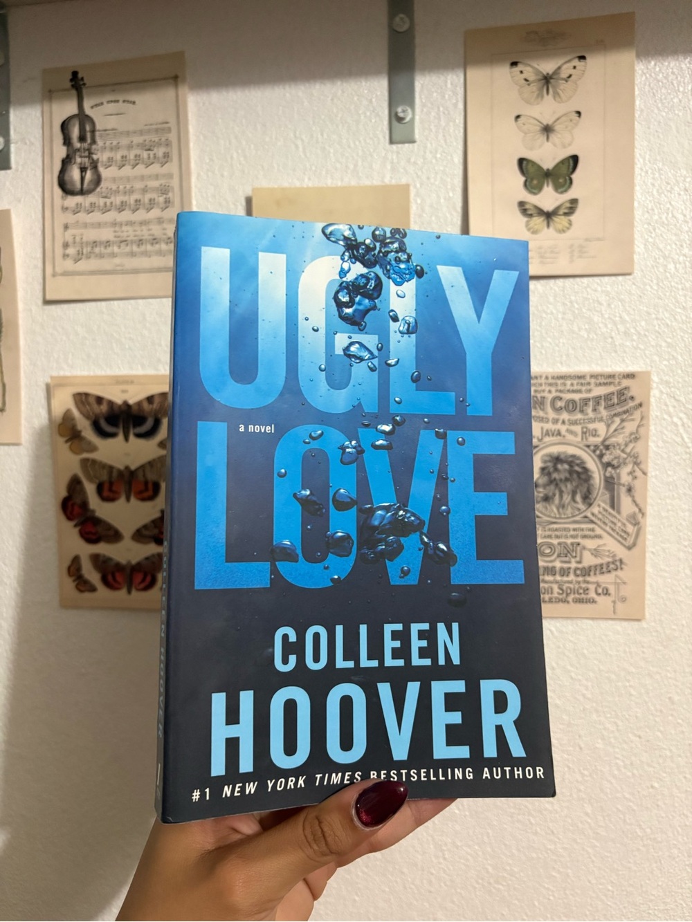"Ugly Love" Hardcover Novel - Blue